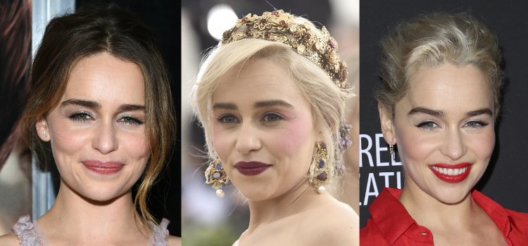 Datorita faptului ca Emilia Clarke mizeaza pe look-uri simple, poate varia tonul rujului in functie de zi