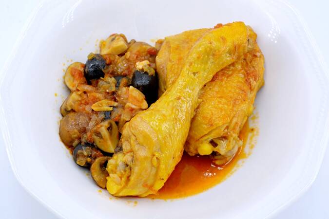 Am terminat puiul cu masline